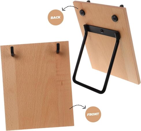 MAGICLULU Diy Calendar Stand Industrial Style Calendar Rack Rustic Photo Display Holder in Saudi Arabia