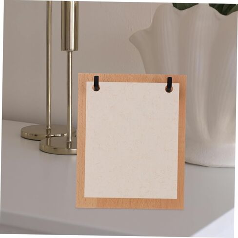 MAGICLULU Diy Calendar Stand Industrial Style Calendar Rack Rustic Photo Display Holder in Saudi Arabia