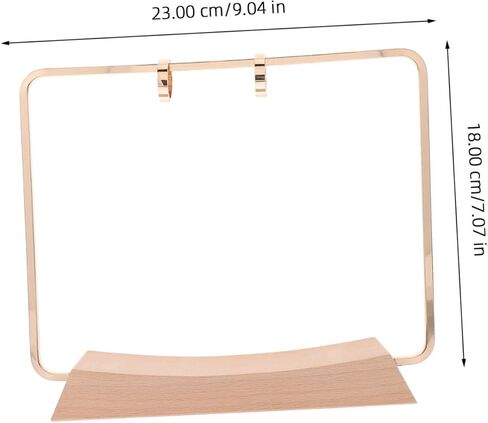 Homoyoyo 1set Wooden Perpetual Calendar Stand with Metal Frame Desktop Calendar Holder for Projects Vintage Desk Accessory for Organized Scheduling in Saudi Arabia
