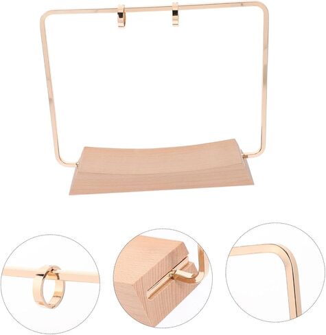 Homoyoyo 1set Wooden Perpetual Calendar Stand with Metal Frame Desktop Calendar Holder for Projects Vintage Desk Accessory for Organized Scheduling in Saudi Arabia