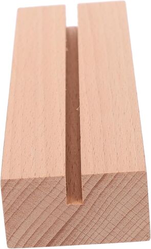 DOITOOL Rustic Wooden Calendar Base and Place Card Holder Sturdy Tabletop Display Stand for Photos Business Cards and Calendars Slot in Saudi Arabia