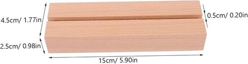 DOITOOL Rustic Wooden Calendar Base and Place Card Holder Sturdy Tabletop Display Stand for Photos Business Cards and Calendars Slot in Saudi Arabia