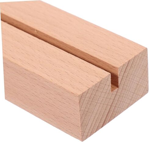 DOITOOL Rustic Wooden Calendar Base and Place Card Holder Sturdy Tabletop Display Stand for Photos Business Cards and Calendars Slot in Saudi Arabia