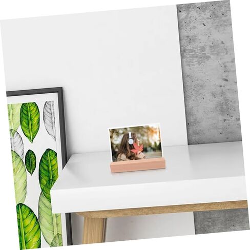 DOITOOL Rustic Wooden Calendar Base and Place Card Holder Sturdy Tabletop Display Stand for Photos Business Cards and Calendars Slot in Saudi Arabia