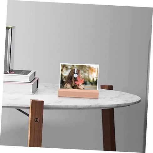 DOITOOL Rustic Wooden Calendar Base and Place Card Holder Sturdy Tabletop Display Stand for Photos Business Cards and Calendars Slot in Saudi Arabia