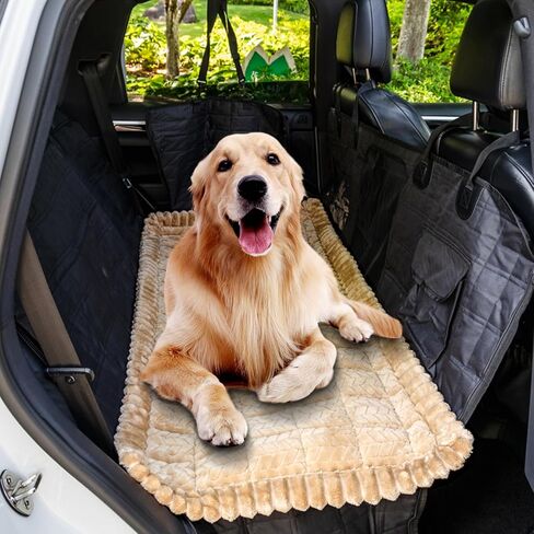 Backseat Pet Bed Mat for Car, Non-Slip Dog Car Seat Cover with Scratch-Proof Protection, Back Seat Extender for Dogs Compatible, Universal Fit for Cars SUVs Trucks (24.8x54 inch) in Saudi Arabia