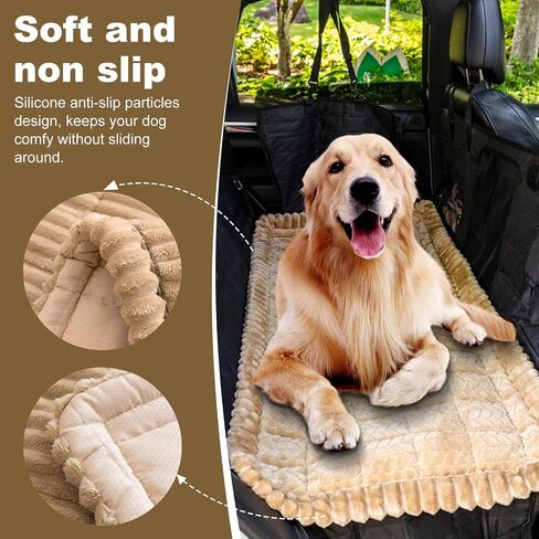 Backseat Pet Bed Mat for Car, Non-Slip Dog Car Seat Cover with Scratch-Proof Protection, Back Seat Extender for Dogs Compatible, Universal Fit for Cars SUVs Trucks (24.8x54 inch) in Saudi Arabia