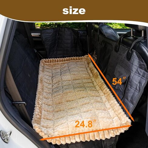 Backseat Pet Bed Mat for Car, Non-Slip Dog Car Seat Cover with Scratch-Proof Protection, Back Seat Extender for Dogs Compatible, Universal Fit for Cars SUVs Trucks (24.8x54 inch) in Saudi Arabia