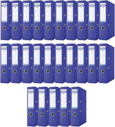 مجلد Donau Master Wide Pack من 25/DIN A4/7.5 سم/25 قطعة/غطاء وردي/بلاستيكي PP/CARTON PAPER SLOTED FORDER FORDER RING BINDER/GRAY DOT in Kuwait
