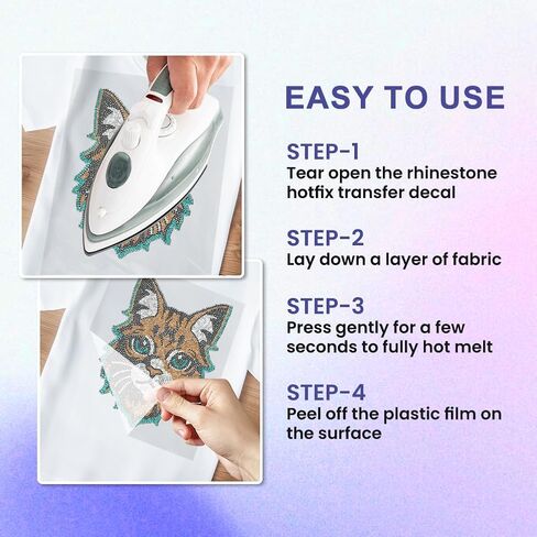 Rhinestone Iron on Transfer Beer Bling Diamond Hotfix Patches for Clothes, 11.6"x8.2" Large Iron On Sequin Applique for Jeans Jacket Caps Bag T-Shirts Shoes DIY Decor in Saudi Arabia