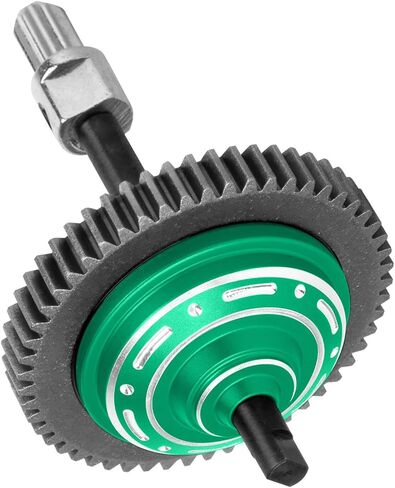 RC 54T #45 Steel Main Gear&Differential Case Upgrades Part for 1/10 Slash/Rustler/Stampede/Hoss 4X4(VXL),Slash 4WD(Platinum/Ultimate),Metal Slipper Clutch Eliminator Differential Locker Gear.Green in Kuwait