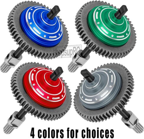 RC 54T #45 Steel Main Gear&Differential Case Upgrades Part for 1/10 Slash/Rustler/Stampede/Hoss 4X4(VXL),Slash 4WD(Platinum/Ultimate),Metal Slipper Clutch Eliminator Differential Locker Gear.Green in Kuwait