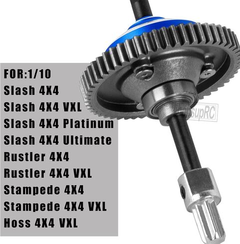 RC 54T #45 الصلب التروس الرئيسي وترقيات الحالة التفاضلية جزء ل 1/10 SLASH/ROSTLER/Stampede/Hoss 4x4 (VXL) ، SLASH 4WD (البلاتين/النهائي) ، معدن القابض المعدني مخلب الخزانة التفاضلية. in Saudi Arabia