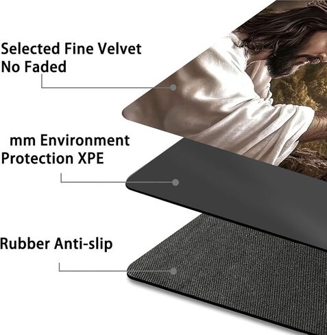 Card Game Playmat for MTG & TCG, 24x14 inch Non-Slip Magic Playmat, Durable Rubber Surface, Ideal for Card Games & Board Games, Portable with Storage Bag, Jesus and Devil in Kuwait