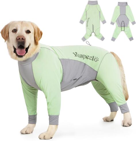 Yeapeeto Dog Sun Protection Cooling Suit UPF 50+, Quick-Dry Breathable Jumpsuit for Large & Medium Dogs, Outdoor Dirt-Resistant Shedding Control Pet Apparel (Blush Pink, X-Large) in Saudi Arabia