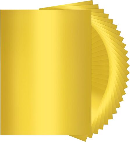 25 Sheets Sliver Mirror Cardstock Paper - 250gsm/92Ib Metallic Reflective Paper for Crafts, A4 Foil Cardstock for DIY Projects Birthday Party Decoration PAP20SR25 in Kuwait