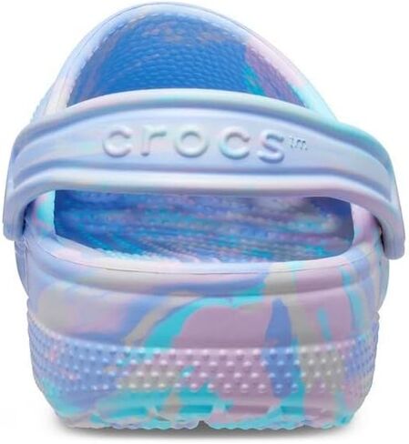 Crocs Classic Marbled Tie Dye Clog, Limeade/Multi, 1 US Unisex Little Kid in Saudi Arabia