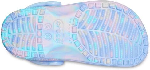 Crocs Classic Marbled Tie Dye Clog, Limeade/Multi, 1 US Unisex Little Kid in Saudi Arabia