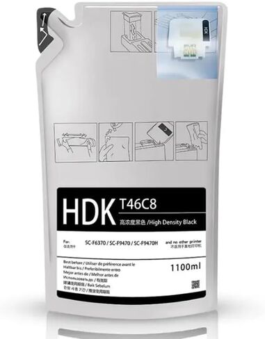 1100ML Dye Sublimation Ink Pack Compatible with F6370 F9470 F9470H SC-F6370 SC-F9470 SC-F9470H T46C8 T46C2 T46C3 T46C4(T46C8-HDK) in Saudi Arabia