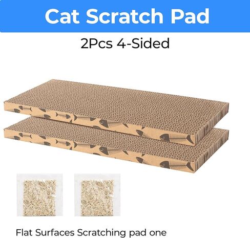Mini Cat Scratching Board Small Cat Scratcher Cardboard Cat Scratchers for Indoor Cat Cardboard Scratcher(2pcs) in Saudi Arabia