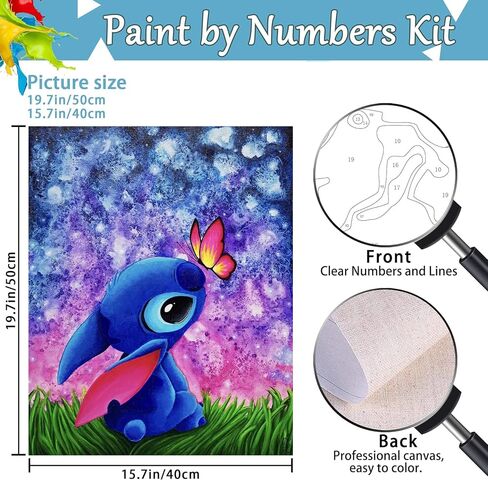 Duasli Paint by Numbers Kit for Adults Beginner-Paint by Number Kit for Adults Canvas, Simple Painting Paint by Numbers Adult for Gift Decor 16x20 Inch in Saudi Arabia