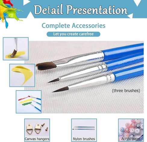 Duasli Paint by Numbers Kit for Adults Beginner-Paint by Number Kit for Adults Canvas, Simple Painting Paint by Numbers Adult for Gift Decor 16x20 Inch in Saudi Arabia