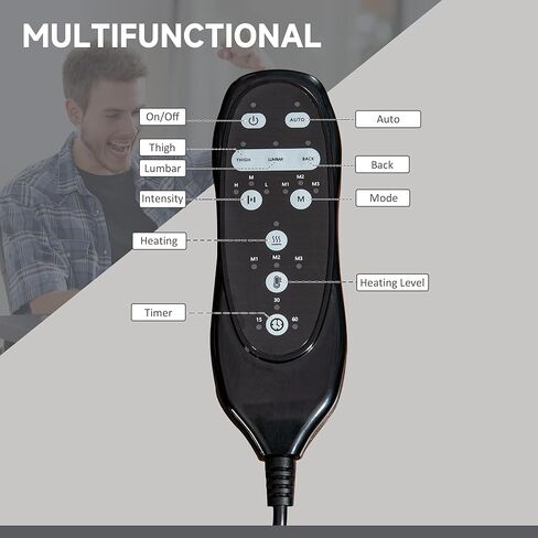 كرسي مكتب Vinsetto Microfiber ، كرسي كمبيوتر عالي الظهر مع تدليك 6 نقاط ، حرارة ، ارتفاع قابل للتعديل ومسند قدم قابل للسحب ، رمادي in Kuwait