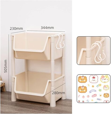Bookcase Shelf Removable Rotating Bookshelf Multi-Layer Floor Rack Bookcase Desktop Storage Rack Suitable for Living Room Study Office Bookshelf with Storage(A6) in Saudi Arabia