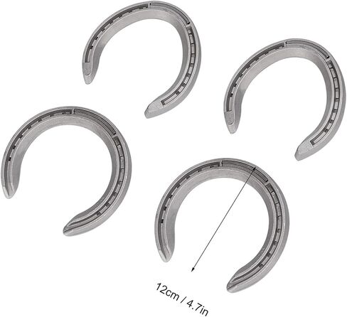 4pcs Horseshoe Kit, Aluminum Alloy Horse Shoes Horse Riding Tool Horseshoe Wall Decor for Horse Racing Racecourse in Saudi Arabia