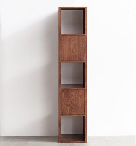 Bookcase Shelf Indoor Multi-Layer Shelf Bookshelf Simple Cabinet Floor Rack Study Storage Cabinet Creative Bookcase Storage Display Rack Bookshelf with Storage(Medium) in Kuwait