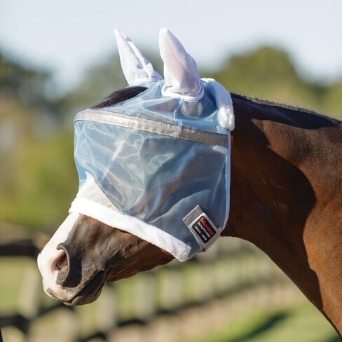 Schneiders Mosquito Mesh II Sun Visor Fly Horse Masks | Enhanced Eye Protection & UV Shield | Reflective Safety Design in Kuwait