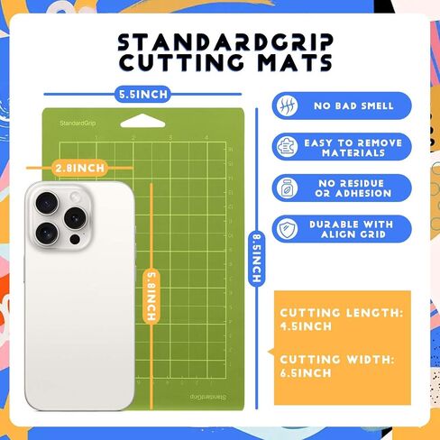 Cutting Mats for Likcut Cutting Machine 4.5 * 12 '' Cutting Mat for Cricut Joy Extra Mat Portable Adhesive Craft Cutting Mat for DIY Cardstock, Vinyl Craft, 2 pcs in Saudi Arabia