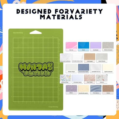 Cutting Mats for Likcut Cutting Machine 4.5 * 12 '' Cutting Mat for Cricut Joy Extra Mat Portable Adhesive Craft Cutting Mat for DIY Cardstock, Vinyl Craft, 2 pcs in Saudi Arabia