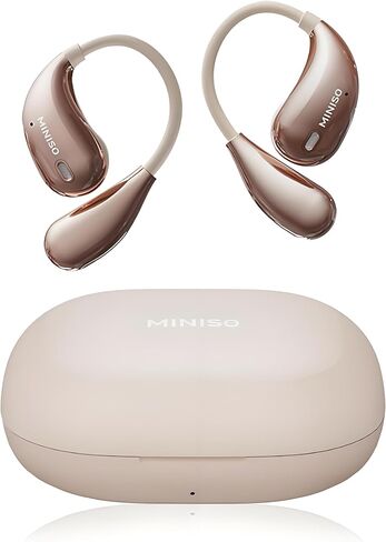 MINISO X33 AI Translation Earbuds Real Time,135 Language Translator Earbuds, Open Ear Wireless Bluetooth Translation Headphones with HiFi Sound, 60H Playtime, Suitable for Travel,Learning&Business in Saudi Arabia