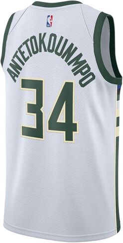 Giannis Antetkounmpo Milwaukee Bucks NBA Kids Youth 8-20 White Association Edition Swingman Jersey in Kuwait