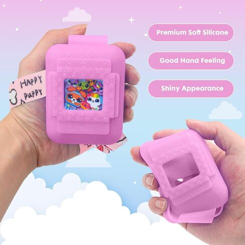 Silicone Cover Case for Bitzee Interactive Toy Digital Pet, Silicone Protective Case for Bitzee Virtual Electronic Pets, Digital Pet Case Accessories for Bitzee with Lanyard,Color (Case Only) in Kuwait