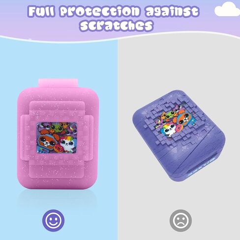 Silicone Cover Case for Bitzee Interactive Toy Digital Pet, Silicone Protective Case for Bitzee Virtual Electronic Pets, Digital Pet Case Accessories for Bitzee with Lanyard,Color (Case Only) in Kuwait