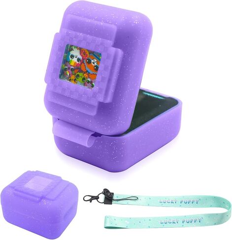 Silicone Cover Case for Bitzee Interactive Toy Digital Pet, Silicone Protective Case for Bitzee Virtual Electronic Pets, Digital Pet Case Accessories for Bitzee with Lanyard,Color (Case Only) in Kuwait