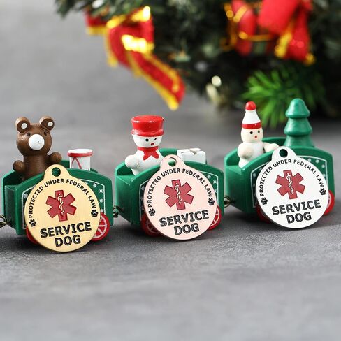 Custom Engraved Emotional Support Animal (ESA) and Service Dog & Cat ID Tag, Customized Info Engraved on Stainless Steel Tag for Therapy Pets, Personalized Laser Engraved Dog Collar Tag in Kuwait