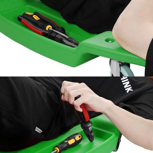 DNA MOTORING TOOLS-00201 36 بوصة طول × 17 بوصة عرض × 4.25 بوصة ارتفاع لإصلاح المركبات، زاحف سيارات منخفض المستوى مع مسند رأس مبطن، أحمر in Saudi Arabia