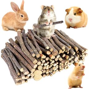900g/2lb Small Apple Sticks Animals Molar Wood Treats Toys for Rabbits Chinchillas Guinea Pig Hamster Gerbil Parrot Bunny and Small Animals Chew Stick Toys Treats