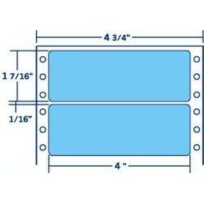 DT4171B ، ملصقات العناوين الأزرق 4 '' x 1 7/16 '