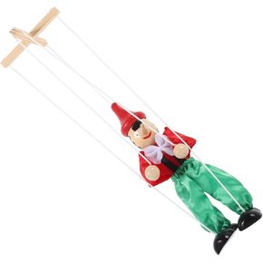BESPORTBLE Creative Marionette Puppet for Pull String Doll for Interactive Play Adorable Design for Storytelling Performances for Birthdays Family Gatherings Random Color