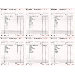 MARIANNA Salon Check Pads BK-08821W x 6