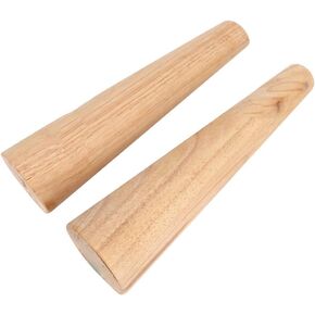 Wood Bracelet Mandrel, 2pcs Bangle Mandrel Round Oval Shape Sizing Bangle Mandrel Wooden for Jewelry Makers for Jewelry Making