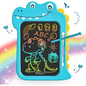 LCD Writing Tablet for Kids - 8.8 inch Toddler Travel Toys Doodle Board, Dinosaur Drawing Pad Toy for Kids 4 5 6 7 8 Year Old Boys Girls, Stocking Stuffers Birthday Party Gifts - Blue