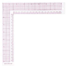 L-Square Ruler Clear Sewing Rulers, 8 Inch Plastic Measure Tailor Rulers 90 Degree Clear Sewing Ruler Square Framing Measuring Tool Fabric Sewings Measuring Supplies for Pattern Making