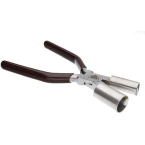 The Beadsmith Vintaj Double Cylinder Bracelet Pliers – 5/8" (15.8mm) & 3/4" (19mm) Barrel Sizes, Form Large Curves in Flat Metal Without Marring, Jewelry Making Tool for Cuffs & Bracelets