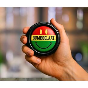 Bumboclaat Sound Buzzer - Hilarious Sound Effect Toy for Pranks, Parties, and Games - Press Button That Says Bumboclaat