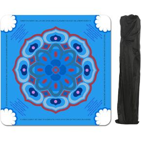 Waterproof Surface Mahjong Mat - Non-Slip Noise Reduction Gaming Mat 32.4x32.4 Inch for Mahjong/Poker/Board Games/Card Games/Dominoes (Bluish Violet)